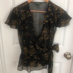 Ralph Lauren well constructed dressy blouse.